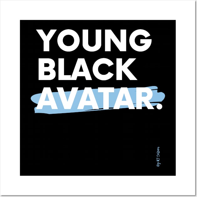 Young Black Avatar (Version V) Wall Art by RJ Tolson's Merch Store